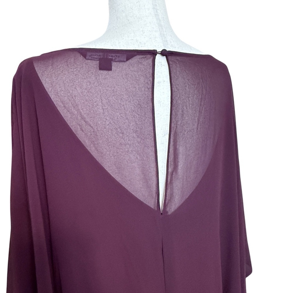 Sharagano Plus Size Gemmiferous Chiffon Dress. Raisin Size 22W #1438 NWT - Picture 5 of 10